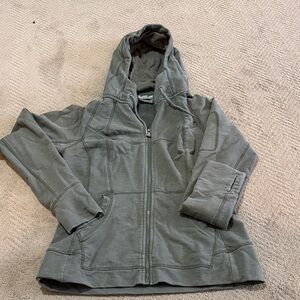 Athleta Army Green Hooded Jacket